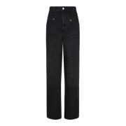 Isabel Marant Svart Vetan Denim Jeans Black, Herr