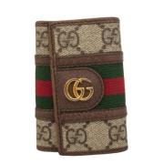 Gucci Vintage Pre-owned Canvas nyckelhllare Brown, Dam