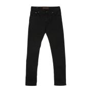 Hand Picked Svarta Skinny Cut Denim Jeans Black, Herr