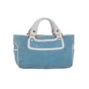 Celine Vintage Pre-owned Mocka handvskor Blue, Dam