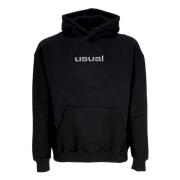 Usual Metal Hoodie med Framficka Black, Herr