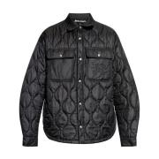 Palm Angels Quiltad Svart Kappa Monogram Mönster Black, Herr