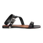 Paris Texas Platta Sandaler Lauren Stil Black, Dam