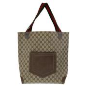 Gucci Vintage Pre-owned Canvas gucci-vskor Beige, Dam