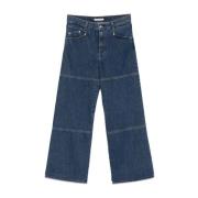 Sunflower Blå Rinse Flare Work Jeans Blue, Herr