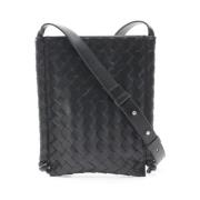 Bottega Veneta Vintage Pre-owned Laeder crossbodyvskor Black, Dam