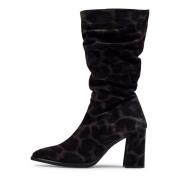 Wonders Bota Elsa animal print - Talla: 39,Color: Gris Gray, Dam