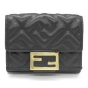 Fendi Vintage Pre-owned Laeder plnbcker Black, Dam