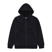 Closed Vändbar bomull Teddy-hoodie med dragkedja Black, Herr