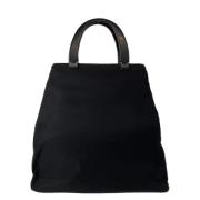 Prada Vintage Pre-owned Canvas prada-vskor Black, Dam