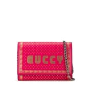 Gucci Vintage Pre-owned Laeder gucci-vskor Pink, Dam