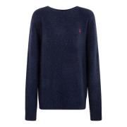 Ralph Lauren Rundhalsstickat Blue, Herr