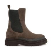 Brunello Cucinelli Ankelboots för kvinnor Brown, Dam