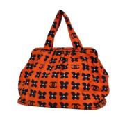 Chanel Vintage Pre-owned Canvas chanel-vskor Orange, Dam