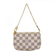 Louis Vuitton Vintage Pre-owned Tyg louis-vuitton-vskor Beige, Dam