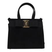 Salvatore Ferragamo Pre-owned Pre-owned Mocka handvskor Black, Dam