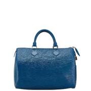 Louis Vuitton Vintage Pre-owned Laeder handvskor Blue, Dam