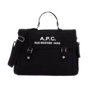 A.p.c. Canvas Recovery Axelväska Black, Herr