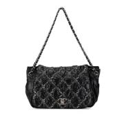 Chanel Vintage Pre-owned Canvas chanel-vskor Black, Dam