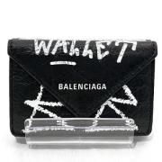 Balenciaga Vintage Pre-owned Laeder plnbcker Black, Dam