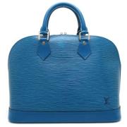 Louis Vuitton Vintage Pre-owned Laeder handvskor Blue, Dam