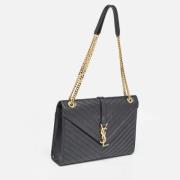 Yves Saint Laurent Vintage Pre-owned Laeder axelremsvskor Black, Dam