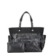 Chanel Vintage Pre-owned Canvas totevskor Black, Dam