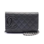 Chanel Vintage Pre-owned Laeder chanel-vskor Black, Dam