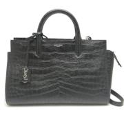 Yves Saint Laurent Vintage Pre-owned Laeder handvskor Black, Dam