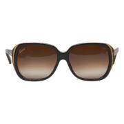 Gucci Vintage Pre-owned Plast solglasgon Brown, Herr