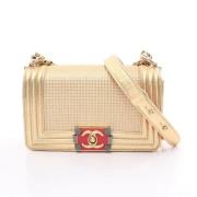 Chanel Vintage Pre-owned Laeder crossbodyvskor Yellow, Dam