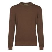 Gran Sasso Stiliga Sweaters för Män Brown, Herr