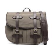 Filson Grön Bomull Läder Trimväska Green, Herr