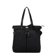 Prada Vintage Pre-owned Canvas prada-vskor Black, Dam