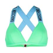 Moschino Grön Casual Bikini Top Green, Dam