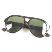 Gucci Vintage Pre-owned Plast solglasgon Brown, Dam