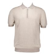 Gran Sasso Beige Polo Shirt Beige, Herr