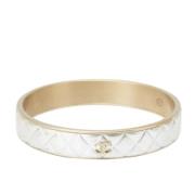 Chanel Vintage Pre-owned Tyg armband White, Dam