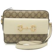 Gucci Vintage Pre-owned Canvas crossbodyvskor Beige, Dam