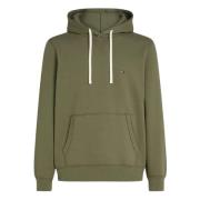 Tommy Hilfiger Mäns Essential Fleece Hoody Green, Herr