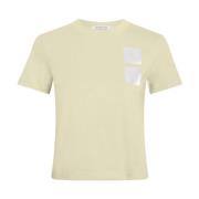 Calvin Klein Grön Satin Boxes T-shirt Green, Dam