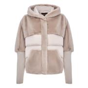 Cesare Gaspari Faux Fur Jacka Beige, Dam