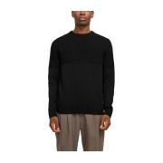 Jack & Jones Crew Neck Stickad Tröja Black, Herr