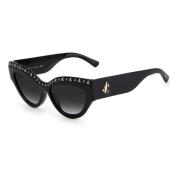 Jimmy Choo Svarta Acetat Solglasögon med Degraded Funktioner Black, Da...