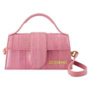 Jacquemus Laeder handvskor Pink, Dam