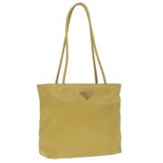 Prada Vintage Pre-owned Nylon prada-vskor Yellow, Dam