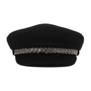 Borsalino Svarta Snygga Hattar Black, Unisex