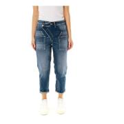 Le Temps Des Cerises Ficklös Passform Jeans Blue, Dam