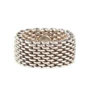 Tiffany & Co. Pre-owned Pre-owned Silver ringar Gray, Dam