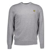 Lyle & Scott Grå Tröja Kn2110v Gray, Herr